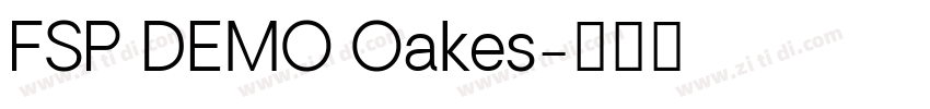 FSP DEMO Oakes字体转换 FSP DEMO Oakes字体转换